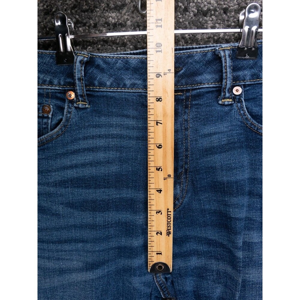American Eagle Jeans Mens 31x32 Actual 31x31 Blue Original Bootcut Stretch Denim - Picture 9 of 15